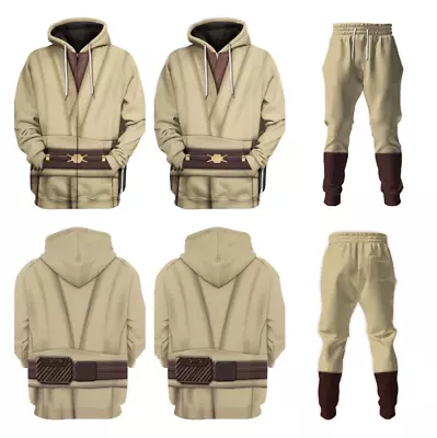 Buy Obi-Wan Kenobi Hoodies Pants Suit 3D Print Streetwear Men Women Zipper Jacket • 30£