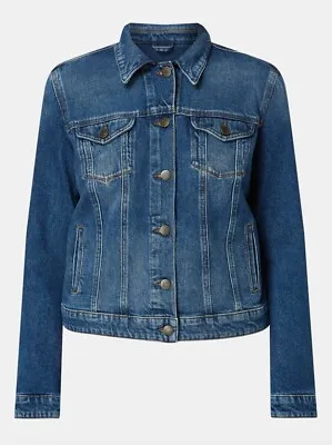 Buy New With Tags Genuine Hugo Boss Women’s Denim Jacket J90 Ghent Blue Small • 29.99£