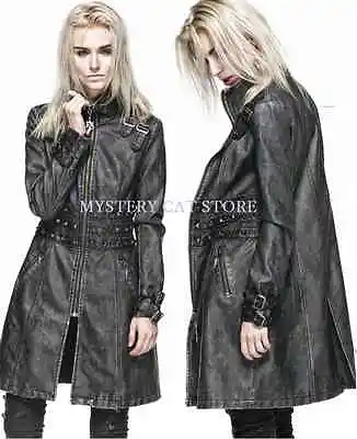Buy NEW Punk Rave Gothic Heavy Metal Faux Leather Jacket Coat Y-551 AUSTRALIAN STOCK • 125.01£