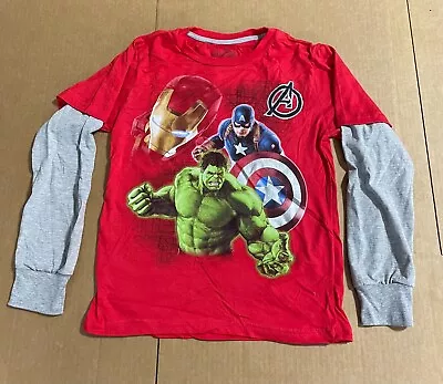 Buy NWT Marvel Avengers Age Of Ultron Long Sleeve Kids T SHIRT Size - L Large • 11.81£