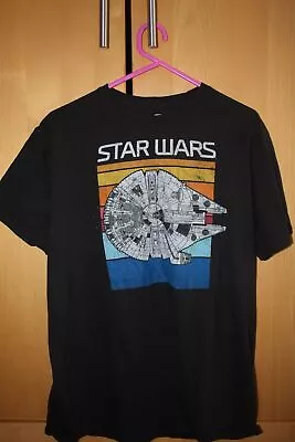 Buy Star Wars Millennium Falcon T-Shirt Black • 11.99£