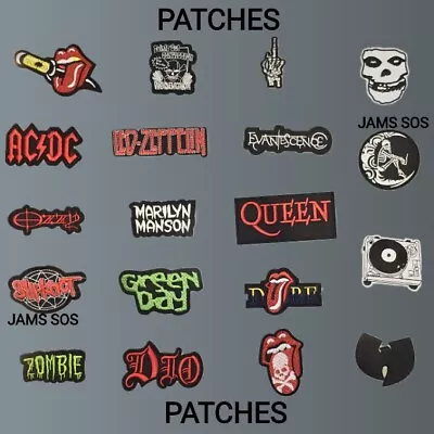 Buy ROCK Patch Iron Sew On Music Metal Band Badge Embroidered Patches METAL POP • 3.99£