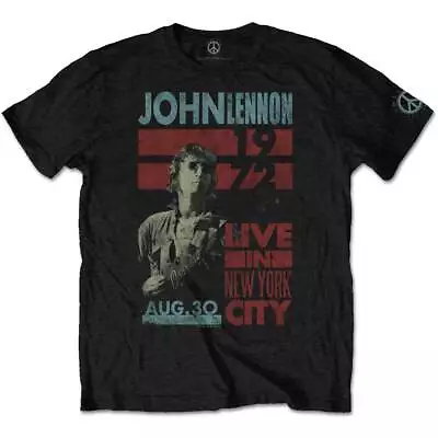 Buy John Lennon Live In NYC 1972 The Beatles Official Tee T-Shirt Mens • 15.99£