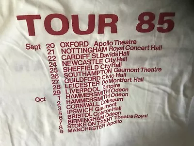 Buy Gary Numan Official 1985 Fury Tour T-shirt • 22£