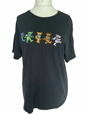 Buy Grateful Dead Black Cotton Teddy Bear Walking T-Shirt Small VGC X* • 17.99£