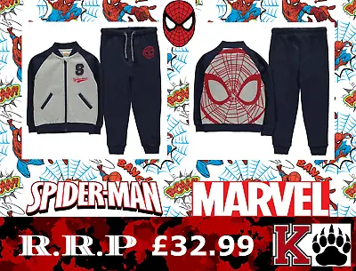 Buy 🕸Spiderman🕸Marvel🕸Boys Varsity Tracksuit Outfit Set🕸3-4 Years🕸New🕸01🕸 • 9.89£