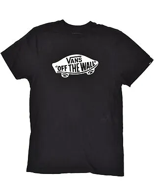 Buy VANS Mens Classic Fit Graphic T-Shirt Top Large Black Cotton AT13 • 12.84£