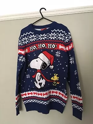 Buy Official Snoopy 'Ho Ho Ho' Christmas Jumper In Small, All-round Design, Peanuts • 13£
