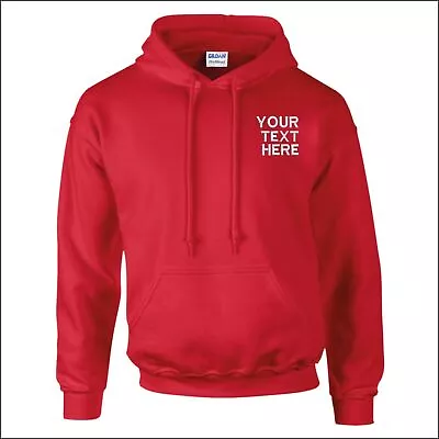 Buy Gildan Personalised Pullover Hoodie Adult Hooded Sweatshirt Embroidered Hoodie • 24.25£