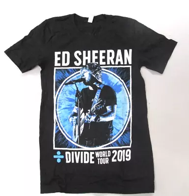 Buy ED SHEERAN  Divide The World Tour 2019  Size XS Black Gig T Shirt • 3.49£