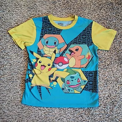 Buy Pokémon Boys Short Sleeve T-Shirt Pajama Size 10/12 Pikachu Charmander Squirtle • 7.08£