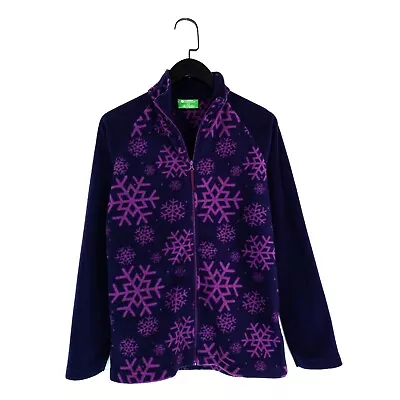 Buy Mountain Warehouse Purple Snowflake Print Full Zip Thermal Fleece - 11-12 Years • 12£