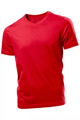 Buy Hanes Plain Mens ComfortSoft � Organic Cotton Vee V-Neck Tee T-Shirt S-XXXL • 5.99£