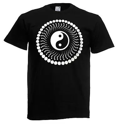Buy Mens Yin & Yang LSD Acid Trippy Spiral Design Festival Rave Psy Trance T-Shirt • 14.95£