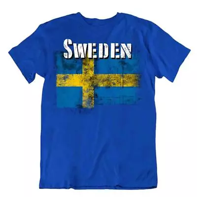 Buy Sweden Flag Tshirt T-shirt Tee Top City Map Nordic Cross Christianity Gift • 22.72£