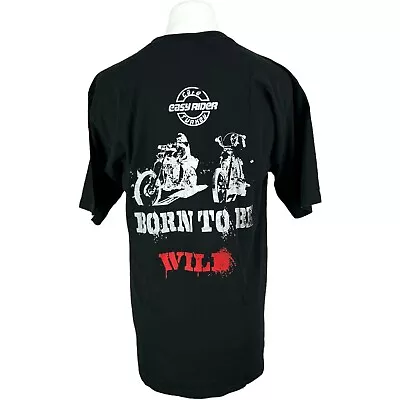 Buy Easy Rider Cafe T Shirt Black XL Biker Cafe Graphic Tee Motorbike T Shirt • 22.50£