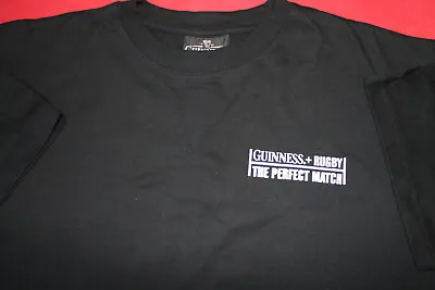 Buy Guiness T-shirt Men’s Size L Guinness + Rugby The Perfect Match NWOT • 9.99£