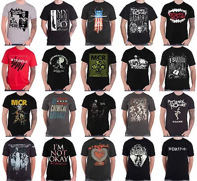 Buy Official My Chemical Romance T Shirt Black Parade Band Logo Im Not OK Mens • 14.93£