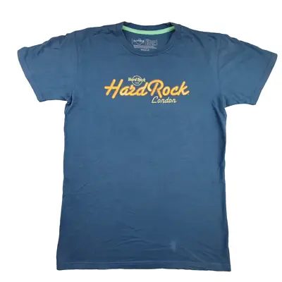 Buy Hard Rock Cafe London, England T Shirt Size S Blue Cotton Crew Graphic Tee • 12.99£