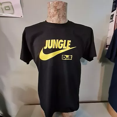 Buy Jungle D N B Graphic Black Tee T Shirt Drum And Bass Music DJ Slipmat  • 13.99£