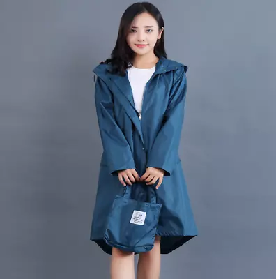 Buy Women Fashionable Windbreaker Raincoat Ladies Stylish Waterproof Jacket Poncho • 19.99£