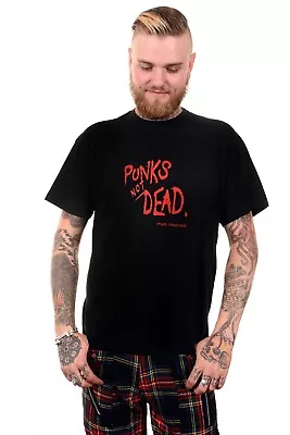Buy PUNKS NOT DEAD  XL Mens T-shirt Regular Unisex UK Street Punk • 6.99£