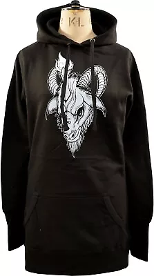 Buy Womens Hoodie Dress Baphomet Pentagram Leviathan Cross Church Of Satan Goat Goth • 34.50£