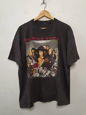 Buy Vintage The Black Crowes Shirt Mens Extra Large Black 1992 Tour Merch Metal Band • 149.69£