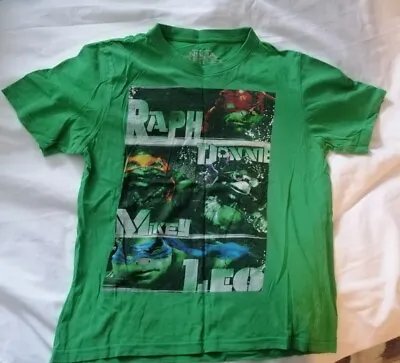 Buy Green Teenage Mutant Ninja Turtles Boys Tshirt Medium • 4£