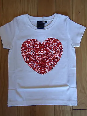 Buy Mini Boden Hand Embellished Beaded T'shirt Top- Heart Or Flower  Age 3-12  Bnwot • 6.99£