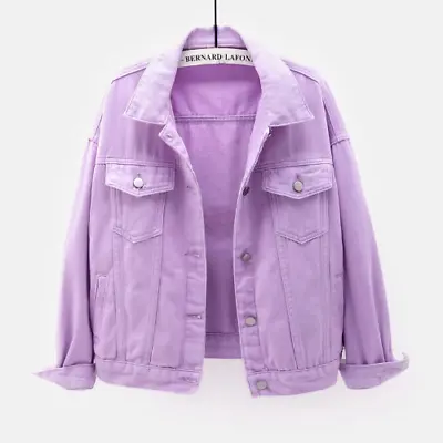 Buy 2023 Women's Denim Jacket Spring And Autumn Short Jacket Top Loose Jacket • 71.81£