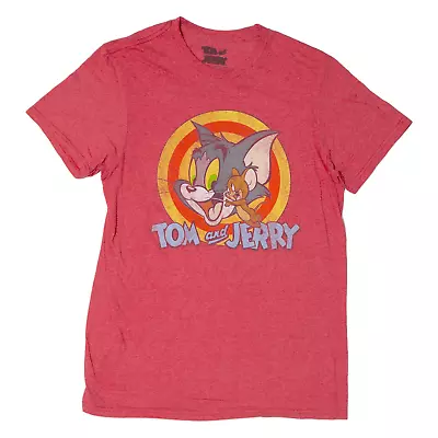Buy TOM AND JERRY Mens T-Shirt Red S • 9.99£
