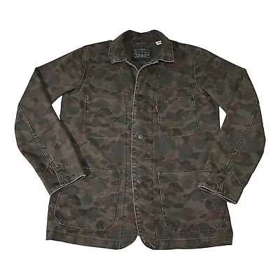 Buy Levi's Denim 30s Style Chore Jacket Mens M Medium Camouflage Camo Button Cotton • 59.99£