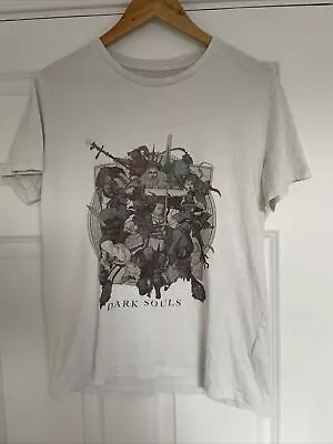 Buy Rare Original Vintage Dark Souls PlayStation Video Game White T-shirt 38 Chest • 9.99£