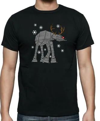Buy STAR WARS CHRISTMAS AT-AT REINDEER Funny T-shirt Unisex + Ladies Fitted  • 12.99£