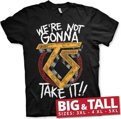 Buy Twisted Sister We're Not Gonna Take It Big & Tall T-Shirt Black • 31.05£