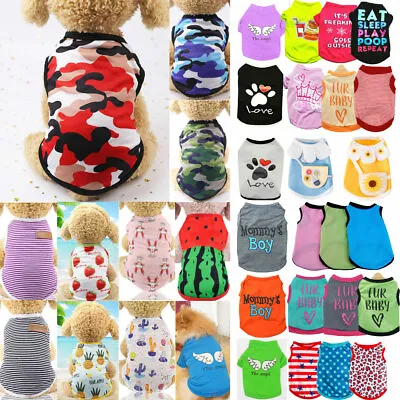 Buy Pet Cat Puppy Small Dog Camouflage Vest T-shirt Apparel Summer Pet Dog Clothes • 3.94£