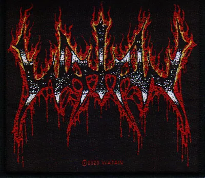 Buy Watain Flaming Logo Patch Black Metal Official Band Merch • 5.58£