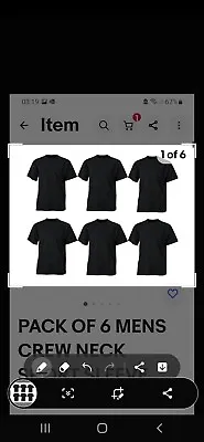Buy PACK OF 6 MENS V Neck SHORT SLEEVE BLACK T-SHIRT 100% COTTON Size M   • 9.99£