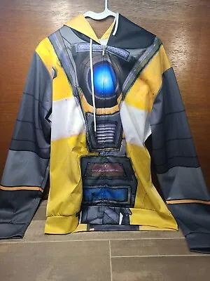 Buy Borderlands Game Claptrap Zip Up Hoodie Size XL Pit To Pit 24in Length 28in • 40.72£