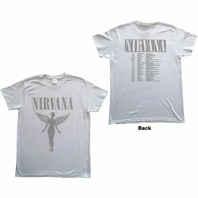 Buy NIRVANA - Unisex T- Shirt -   In Utero Tour -  White  Cotton  • 18.49£