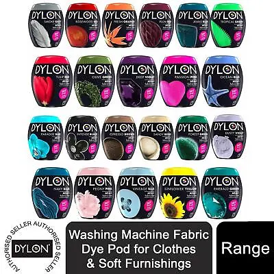 Buy Dylon Washing Machine Fabric Dye Pod 350g For Clothes 1pk, 2pk Or 3pk • 9.99£
