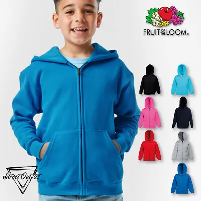 Buy Kids Zip Hoodie Hooded Sweatshirt Boys Girls Jacket Pullover Top Children School • 14.97£