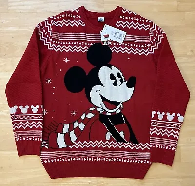 Buy XL 44  Chest Mickey Mouse Ugly Christmas Jumper Sweater Xmas Disney NEXT • 35.99£