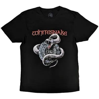 Buy Whitesnake Silver Snake Black  T-Shirt NEW OFFICIAL • 16.29£