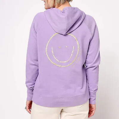 Buy Peace Love World Sz SMALL French Terry Happy Travels Hoodie ORCHID BLOOM A603528 • 21.59£