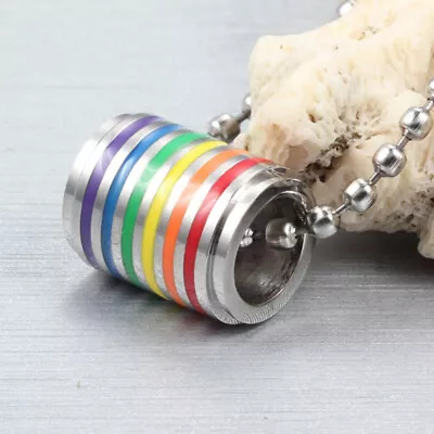 Buy LGBT Pride Necklace Mens Rings Jewelry Man And Women Unique • 5.69£