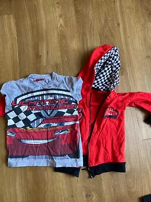 Buy Lightning McQueen Hoodie And T-shirt Age 4-5years • 4.99£