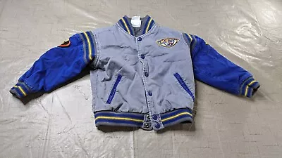 Buy Disney Incredibles Bomb Jacket Toddlers XS Gray Blue Dash Button Up • 11.02£