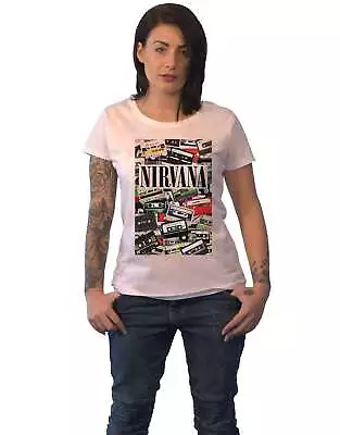 Buy Nirvana Cassettes Skinny Fit T Shirt • 14.93£